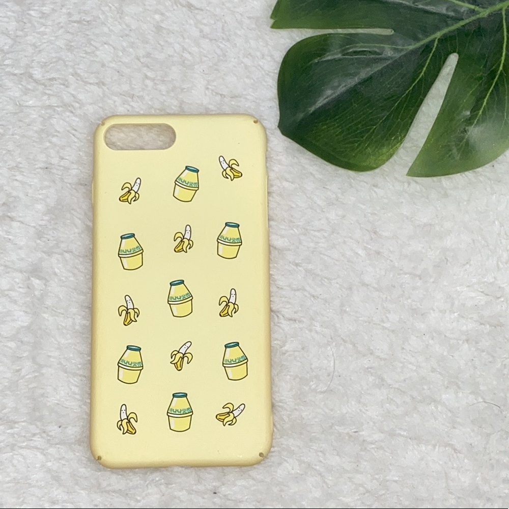 NWOT UO Light Yellow Banana Milk iPhone 6/7/8 Plus Case